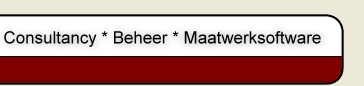Consultancy * Beheer * Maatwerksoftware